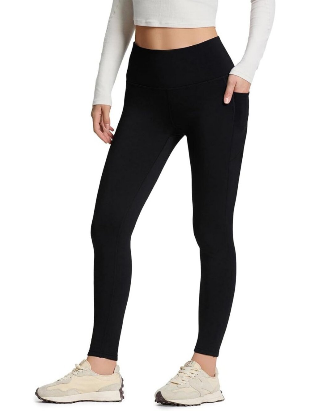 Cozy Fleece Lined Leggings with Pockets for Women | 24"/27"/30" Lengths